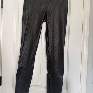 SPANX Black Faux Leather Leggings